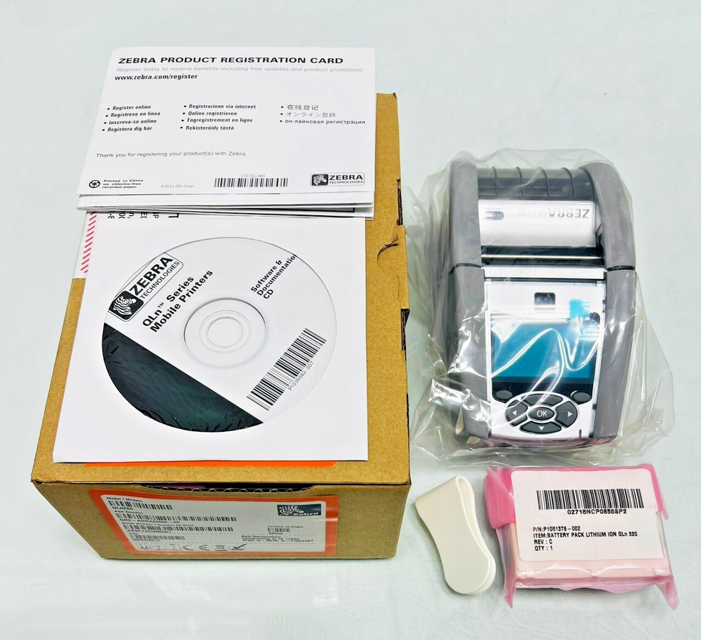 Zebra QLn220 Mobile Label Printer with Bluetooth and WiFi for Healthcare QH2-AUNAEM00-00