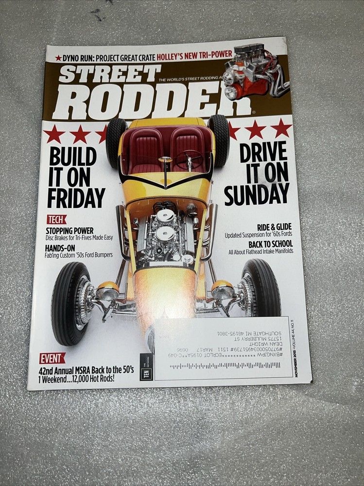 Street Rodder Magazine - November 2015  -  T58