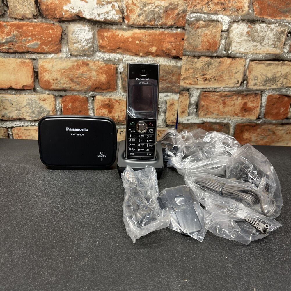 Panasonic SIP Cordless Phone and Accessories KX-TGP600 - W/ Box