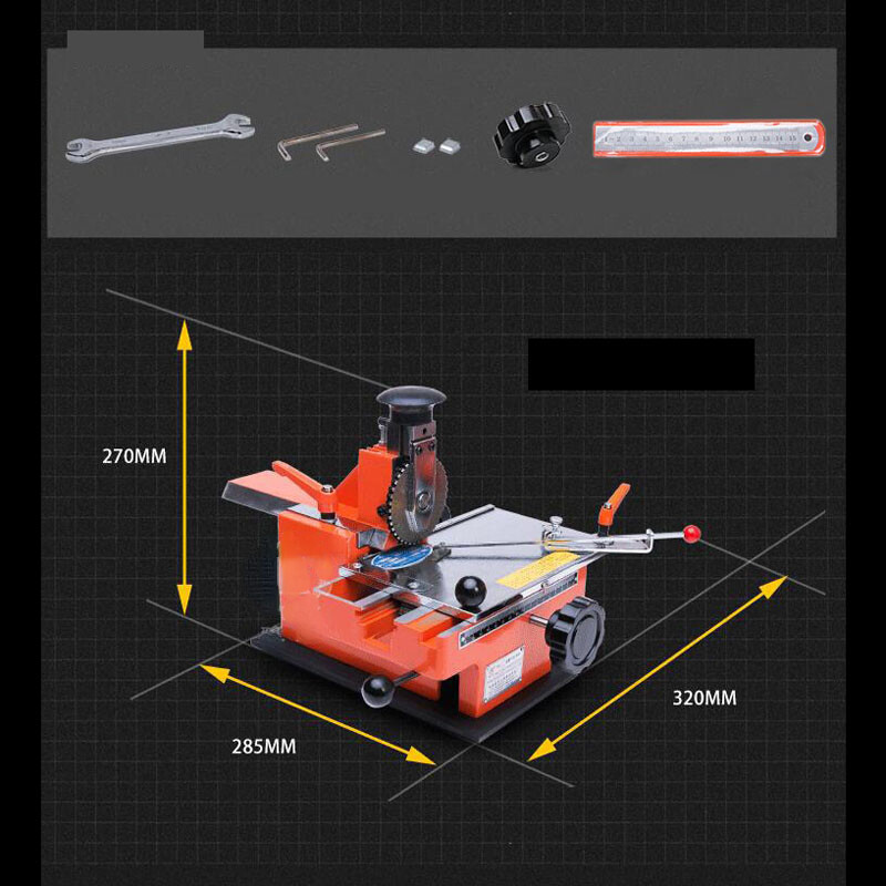 Semi-Auto Metal Name Plate Engraver - Nameplate Marking Machine-image