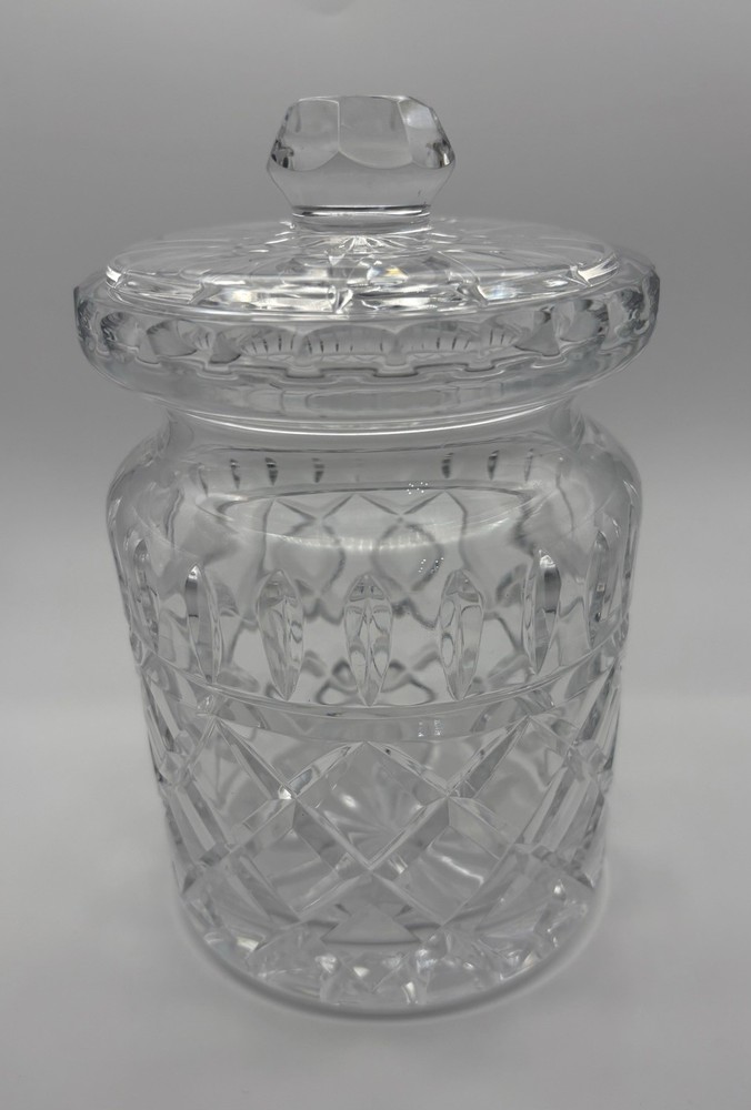 Vintage Galway Crystal Lidded Candy Dish with Elegant Design