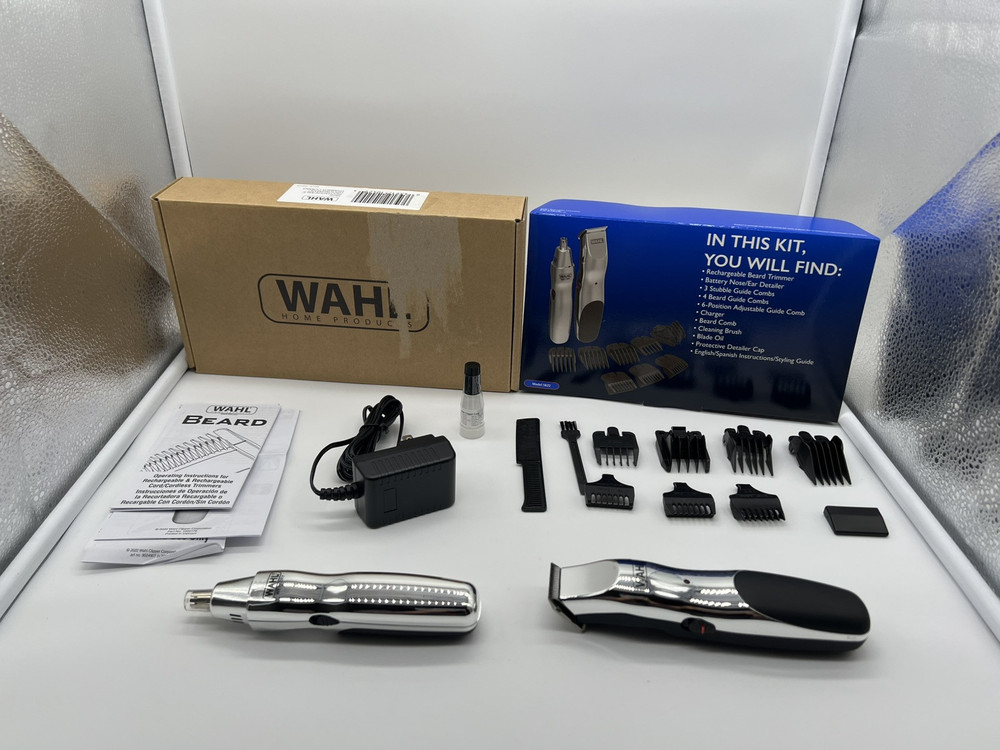 Wahl Model 5622 Groomsman Rechargeable Beard, Mustache, Hair & Nose Hair Trimmer