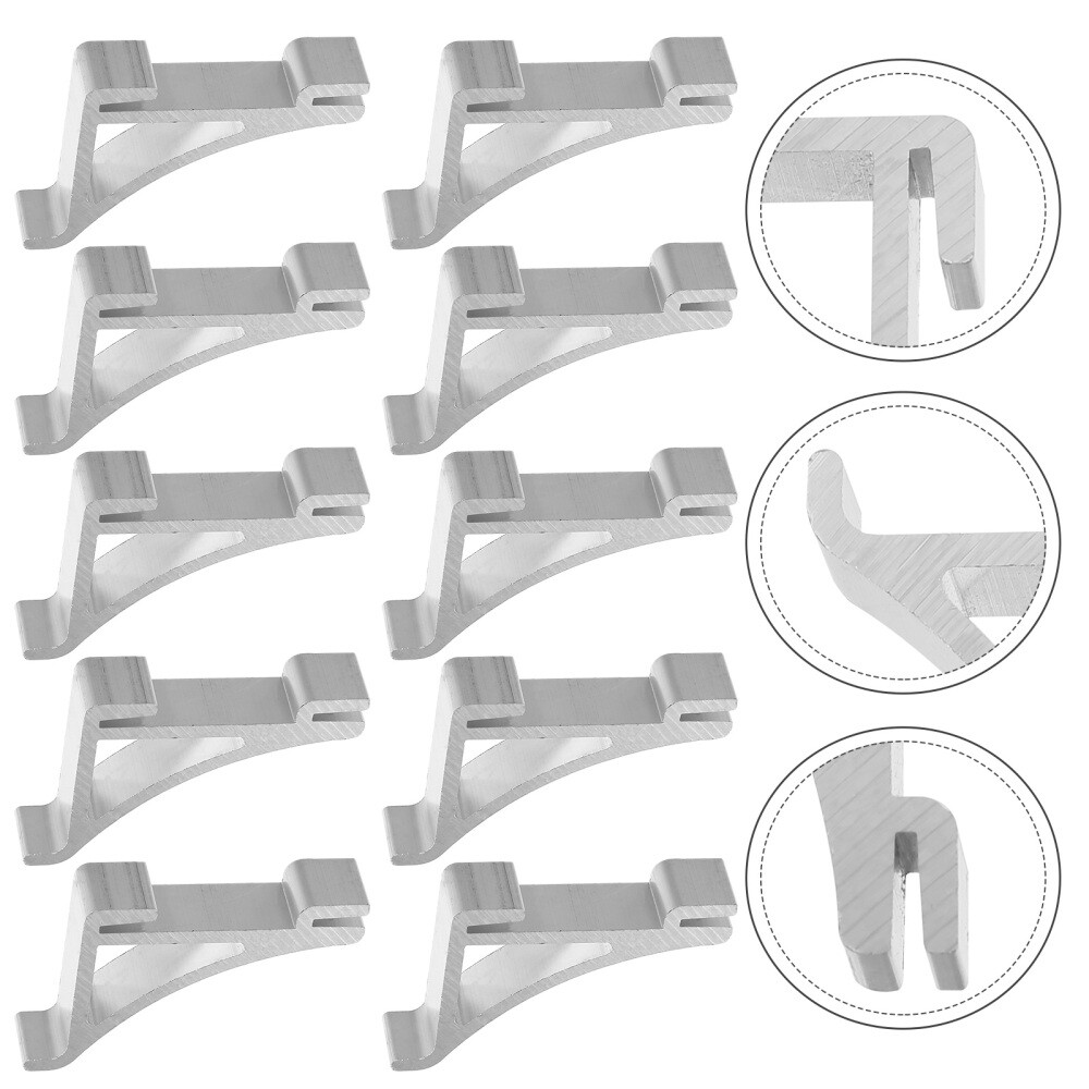 10 Pcs Refrigerator Support Clamp Wire Rack Shelving Commercial Freezer Shelves