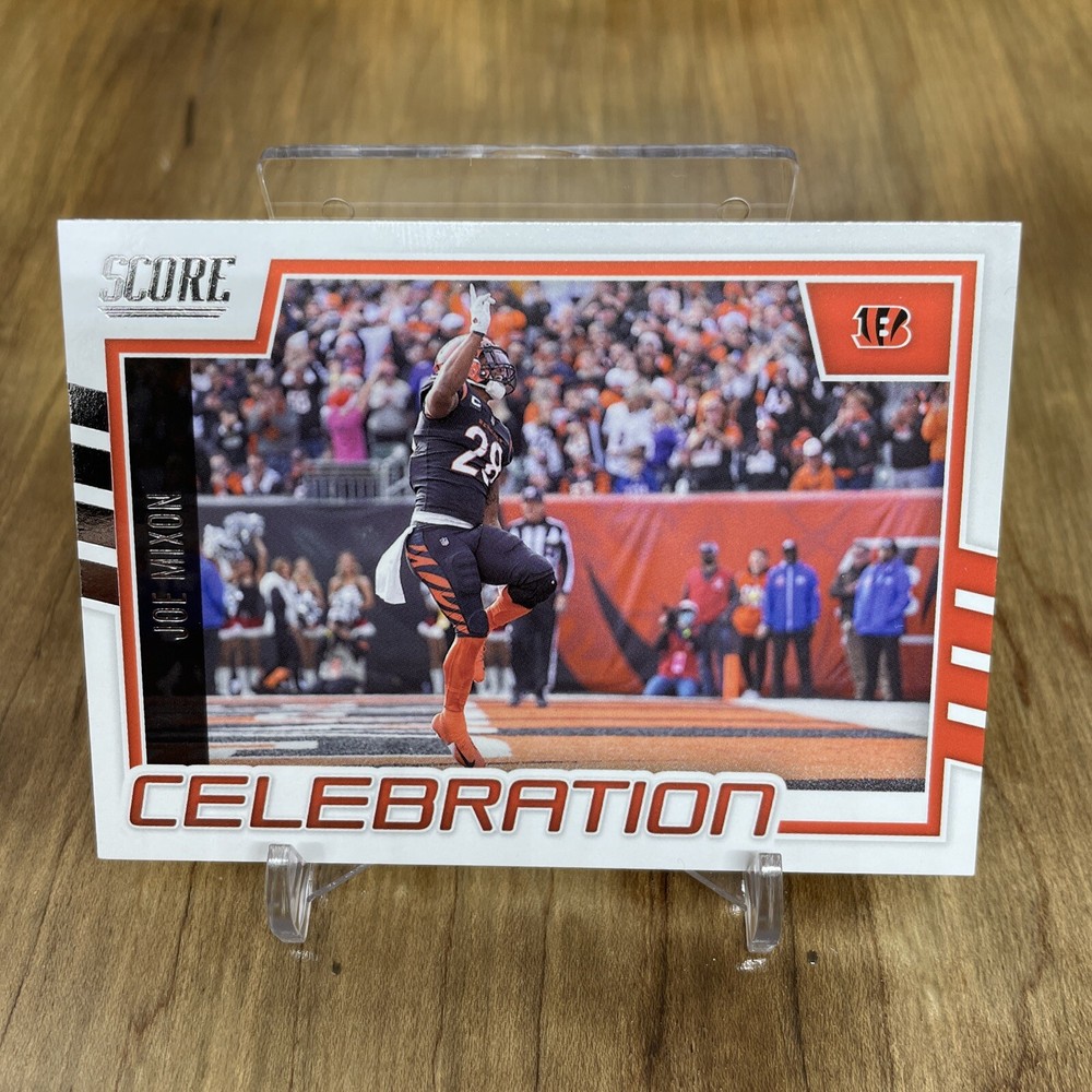 2022 Score Football Orange Celebration Joe Mixon Cincinnati Bengals C-JM