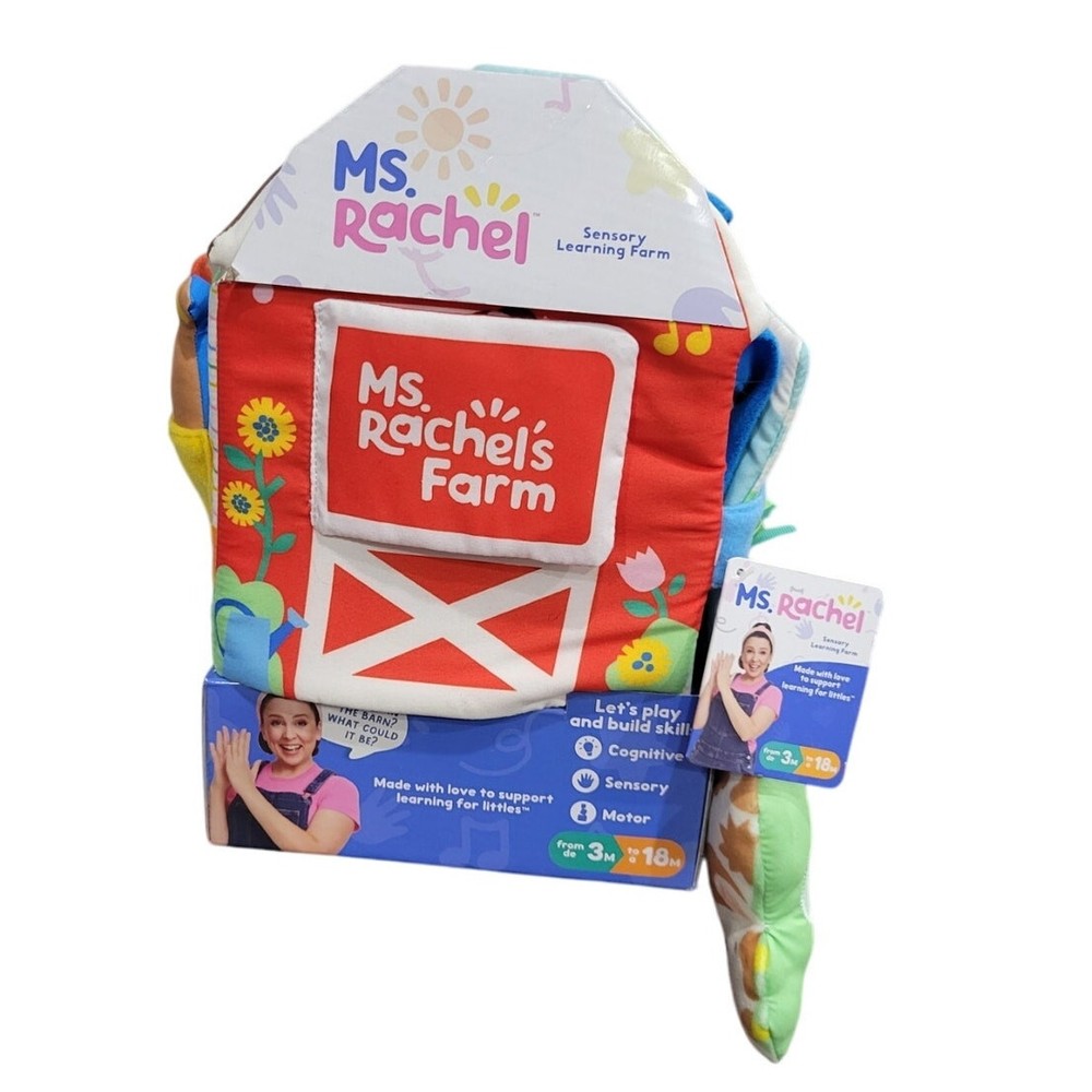 Ms Rachel Sensory Learning Plush Farm Toy for Toddlers 6072306
