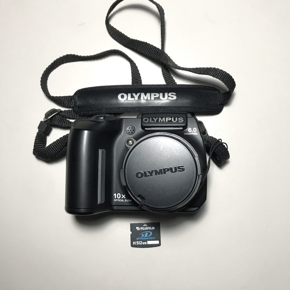 Olympus SP-500 UZ 6.0MP 10x Optical Zoom Bridge Digital Camera + Memory Card VGC