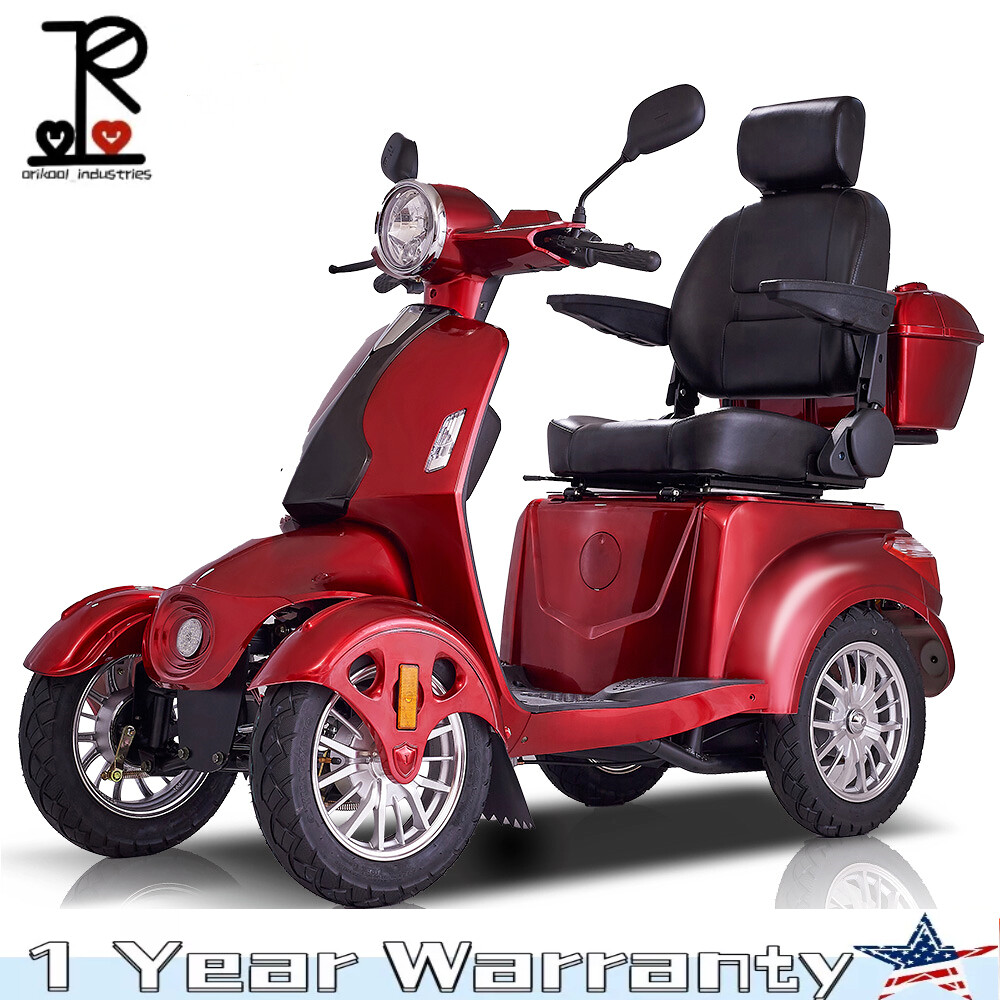 800W Heavy-Duty 4-Wheel Mobility Scooter for Adults & Seniors 500lb Capacity