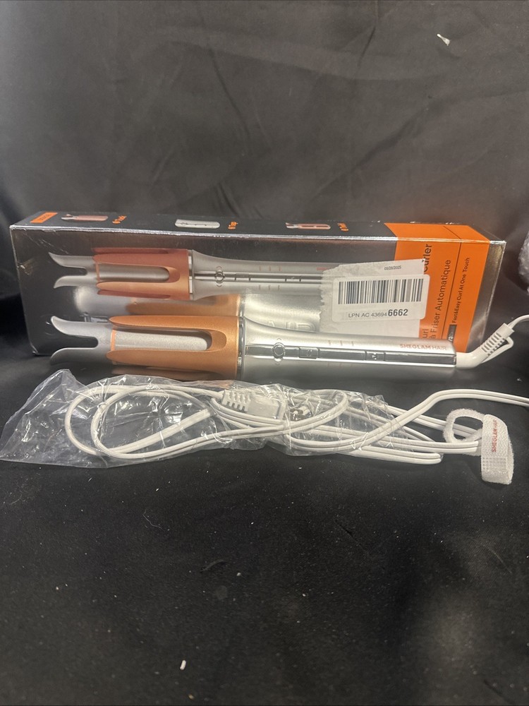 SHEGLAM 1.25-Inch Auto Curling Iron with 3 Heat Settings & Dual Rotation