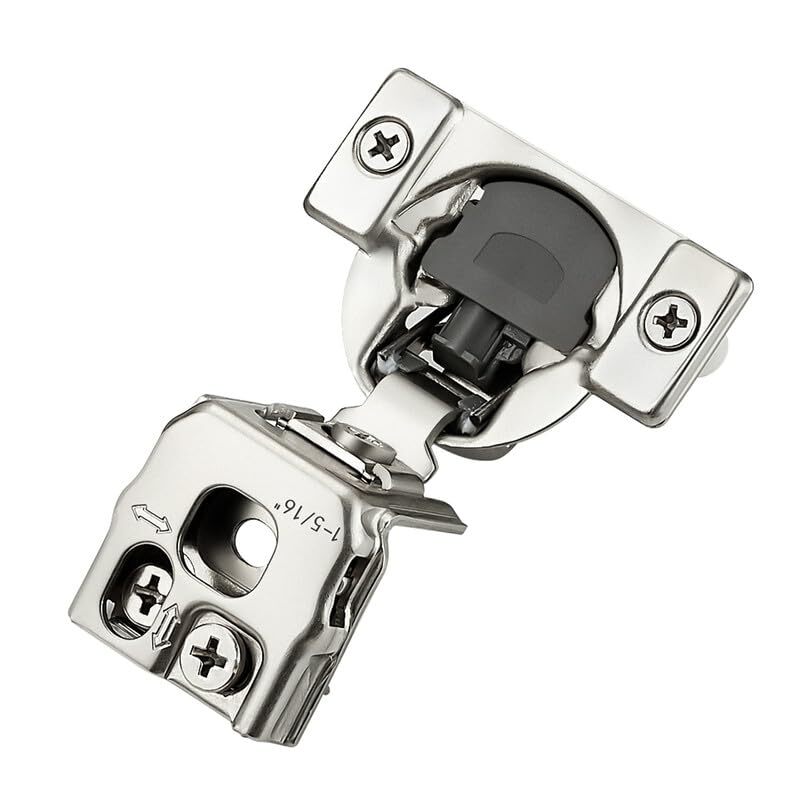 60 Pack 30 Pairs 1-5/16 inch Overlay Soft Close Hinges for Kitchen Cabinet Hi...