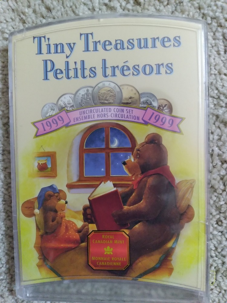 1999 Royal Canadian Mint Tiny Treasures  7 coin, factory sealed