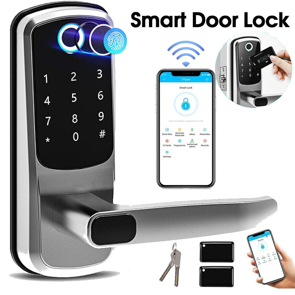 Biometric Fingerprint Smart Door Lock with Digital Keypad Keyless Entry Code-image