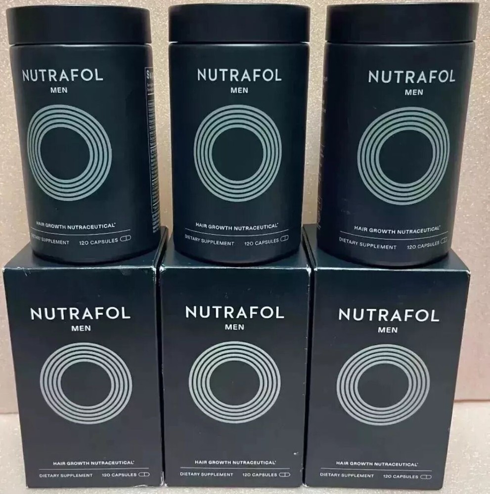 Men's Hair Growth Supplement 3 Boxes/Total 360 Capsules Exp 10/2026