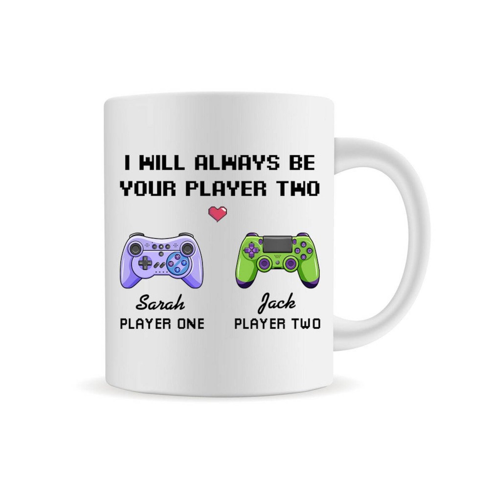 Gamer Mug I Will Always Be Your Player Two Valentine Gift for Couples