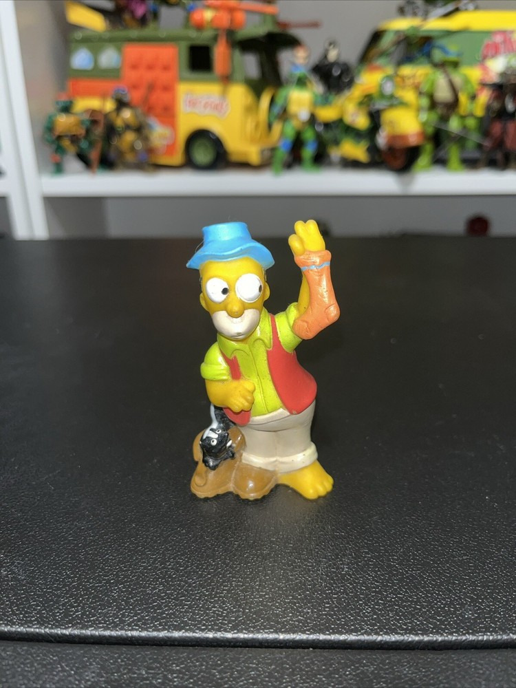 1990 The Simpsons Camping Homer 3 Inch Burger King Kids Meal Toy Dan Castellaneta  