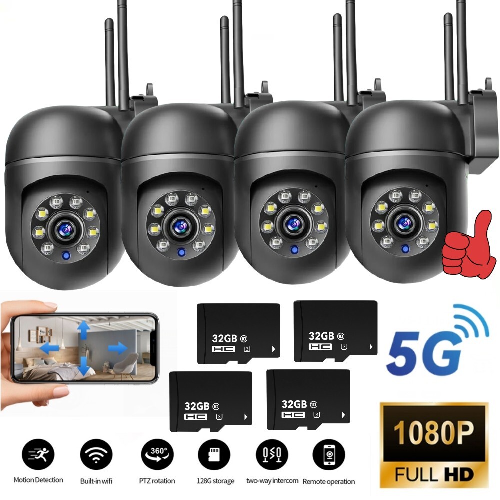 5G WiFi Camara De Seguridad 1080P HD Inalambrica 360° Con Audio y Video Interior