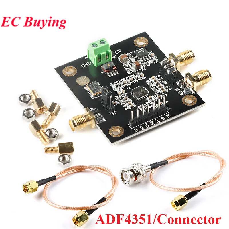 ADF4351 RF Source Synthesizer 35M-4.4GHz PLL Function Demo Board SMA/BNC
