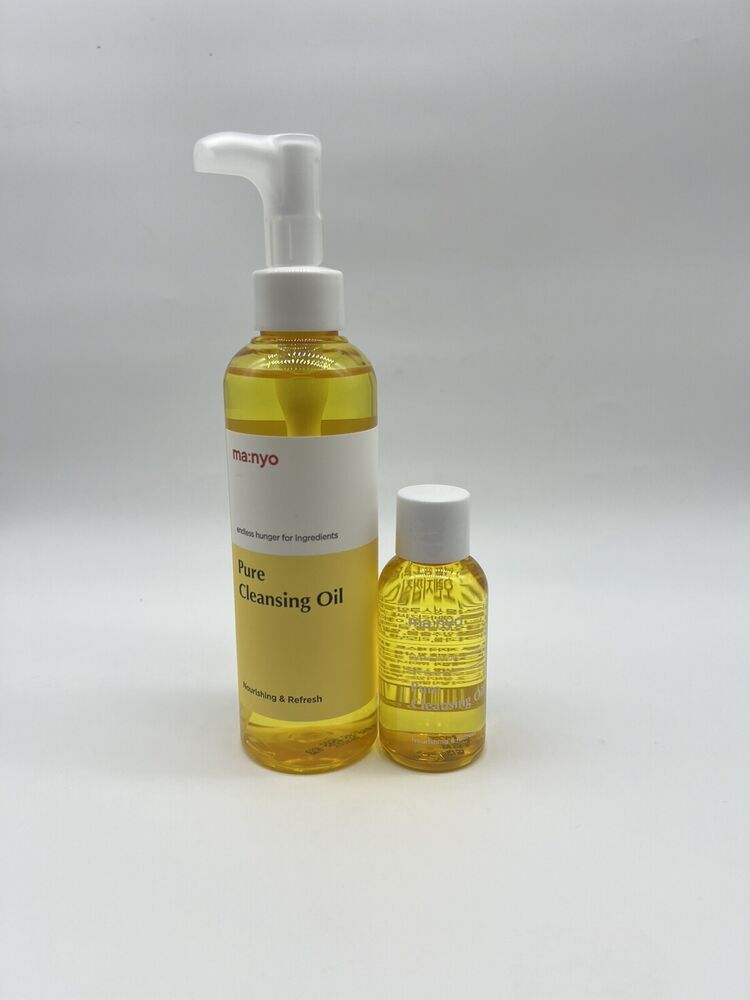 Ma:nyo Pure Korean Facial Cleansing Oil, 1x6.7 fl oz Bottle, 1x1.8 fl oz.