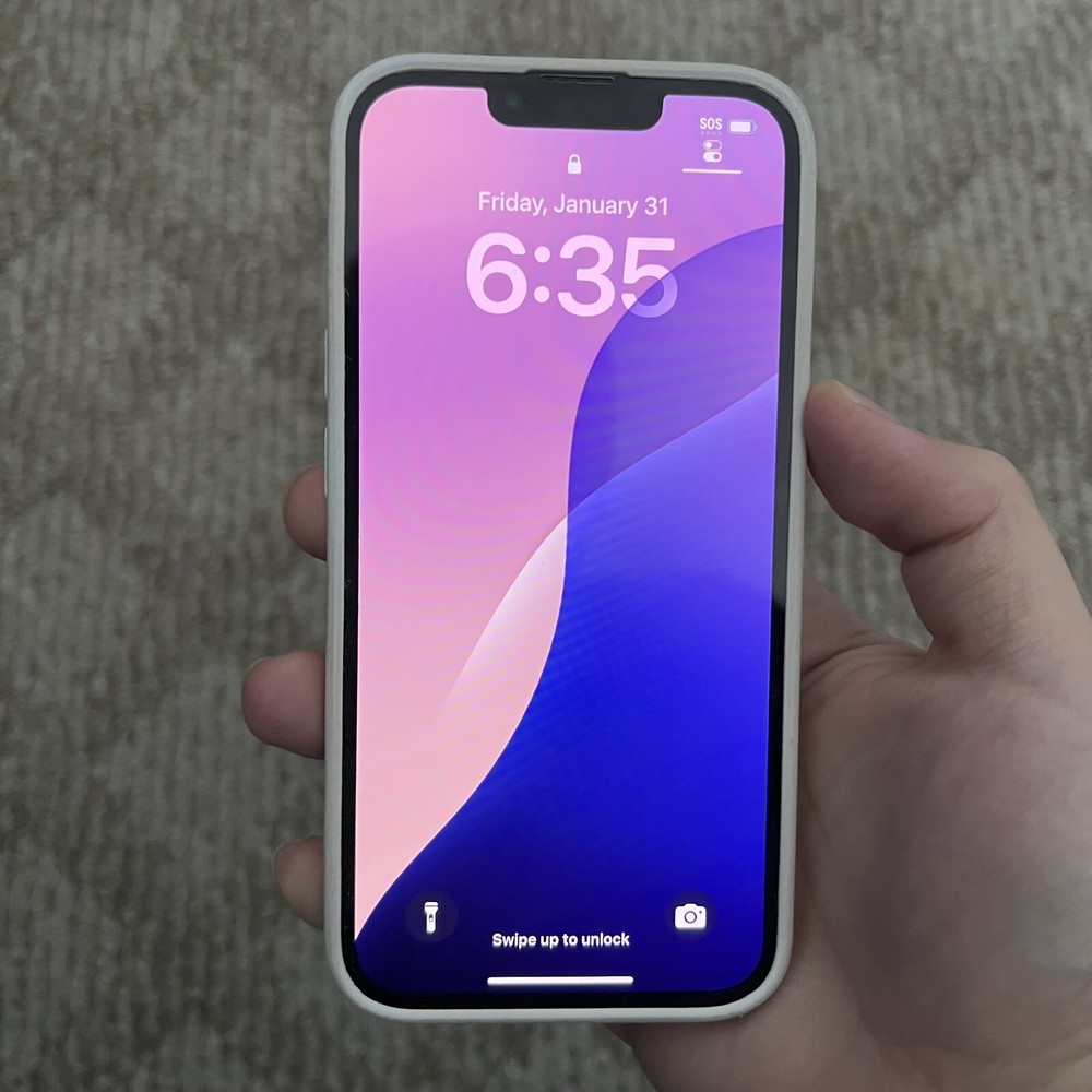 128GB UNLOCKED Apple iPhone 13 Blue Good Condition 5G Cellular Capability