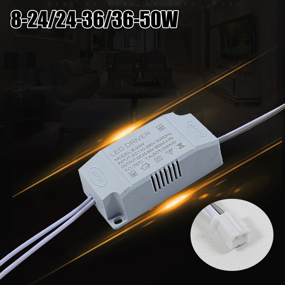 Electronic Transformer LED Driver 1 Pc 12-24W/24-36W/36-50W Constant Current