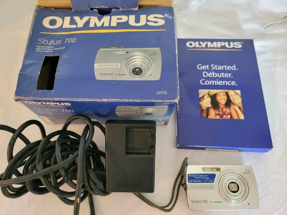 Olympus Stylus 750 7.1MP Weatherproof Silver Digital Camera with Manual