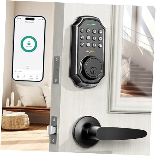 Smart Keyless Entry Door Lock with App Control & Keypad - 2 Handle Set