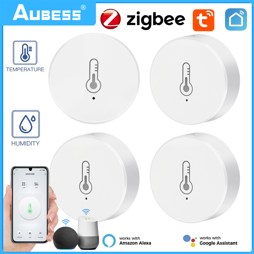 Tuya Smart Zigbee Temperature And Humidity Sensor With Battery Indoor Thermomete