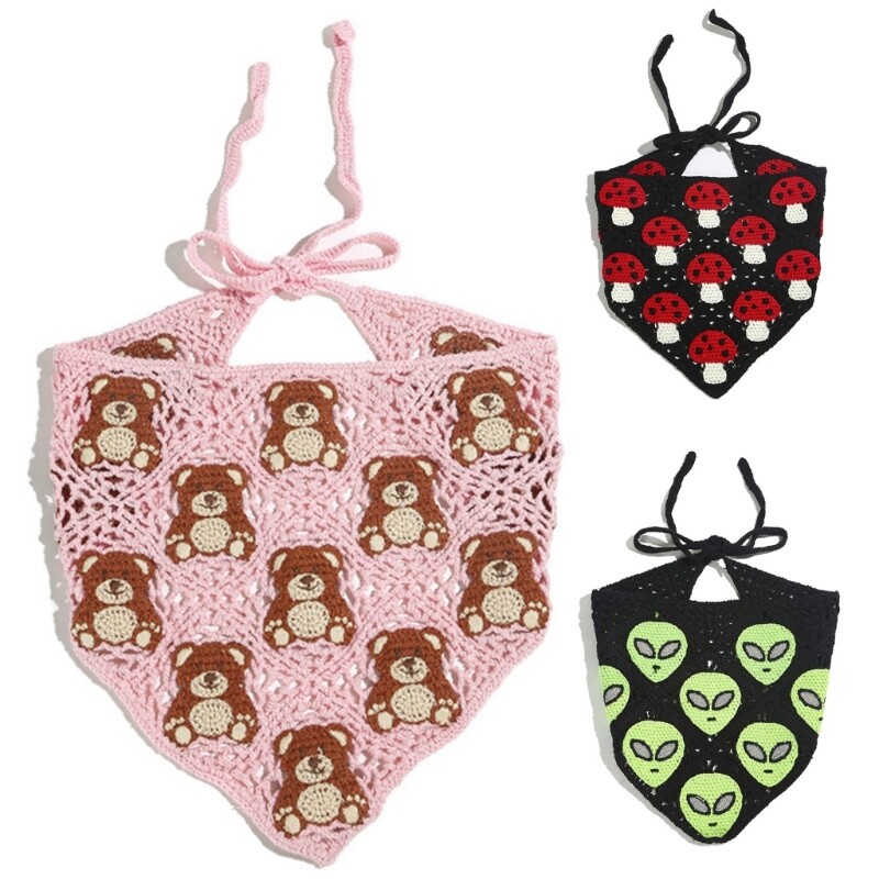 Elegant Crochet Turban Headband for Girls Summer Head Covering