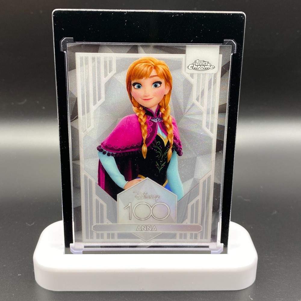 Anna Frozen Display Collectible Gift Disney 100 Topps Chrome Card