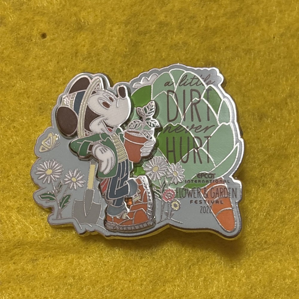 Disney 2022 Epcot Festival Dirt Never Hurt Pin
