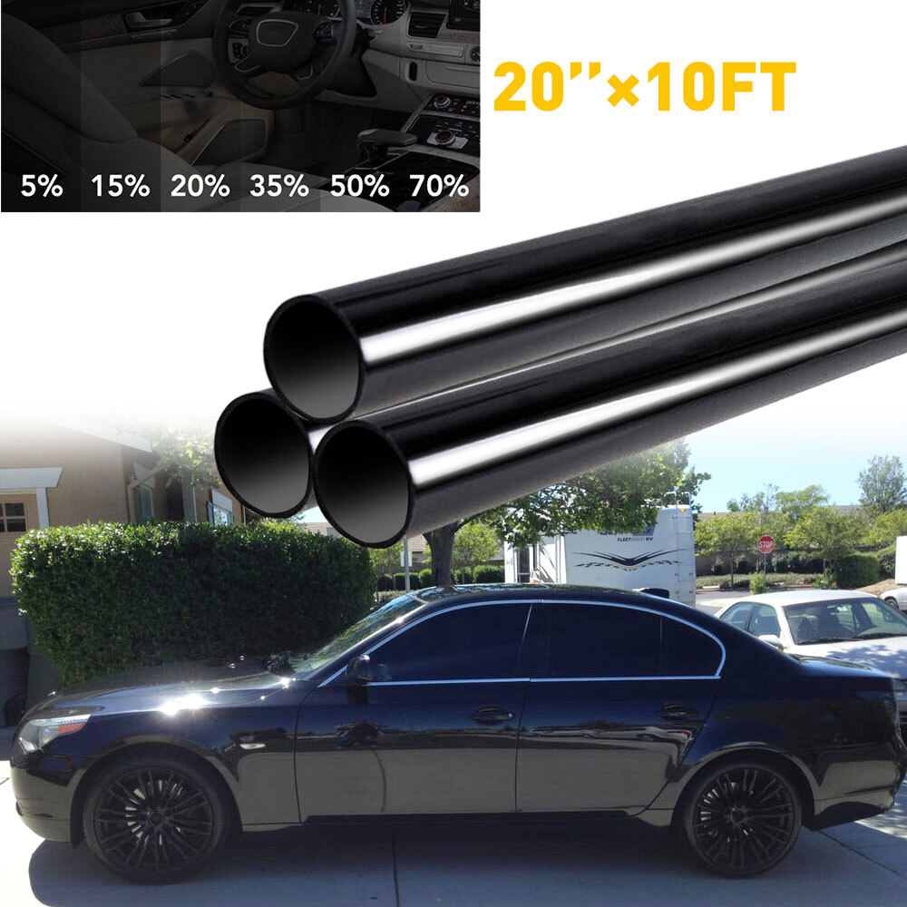 Uncut Tint Window Roll Film 5%/15%/20%/35%/50%/70%VLT Feet Car Home Office Glass