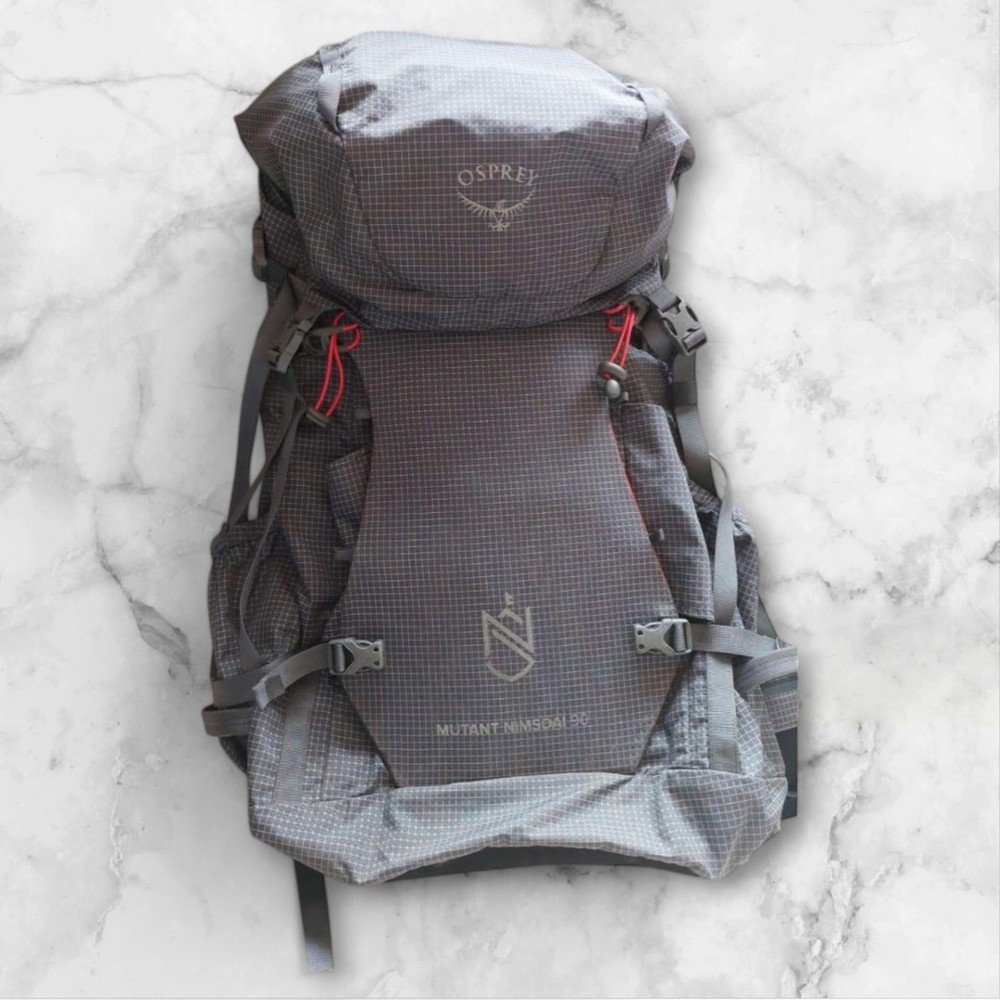 Osprey 90L M/L Backpack for Ski Snow Camping with Rain Cover Helmet Mount