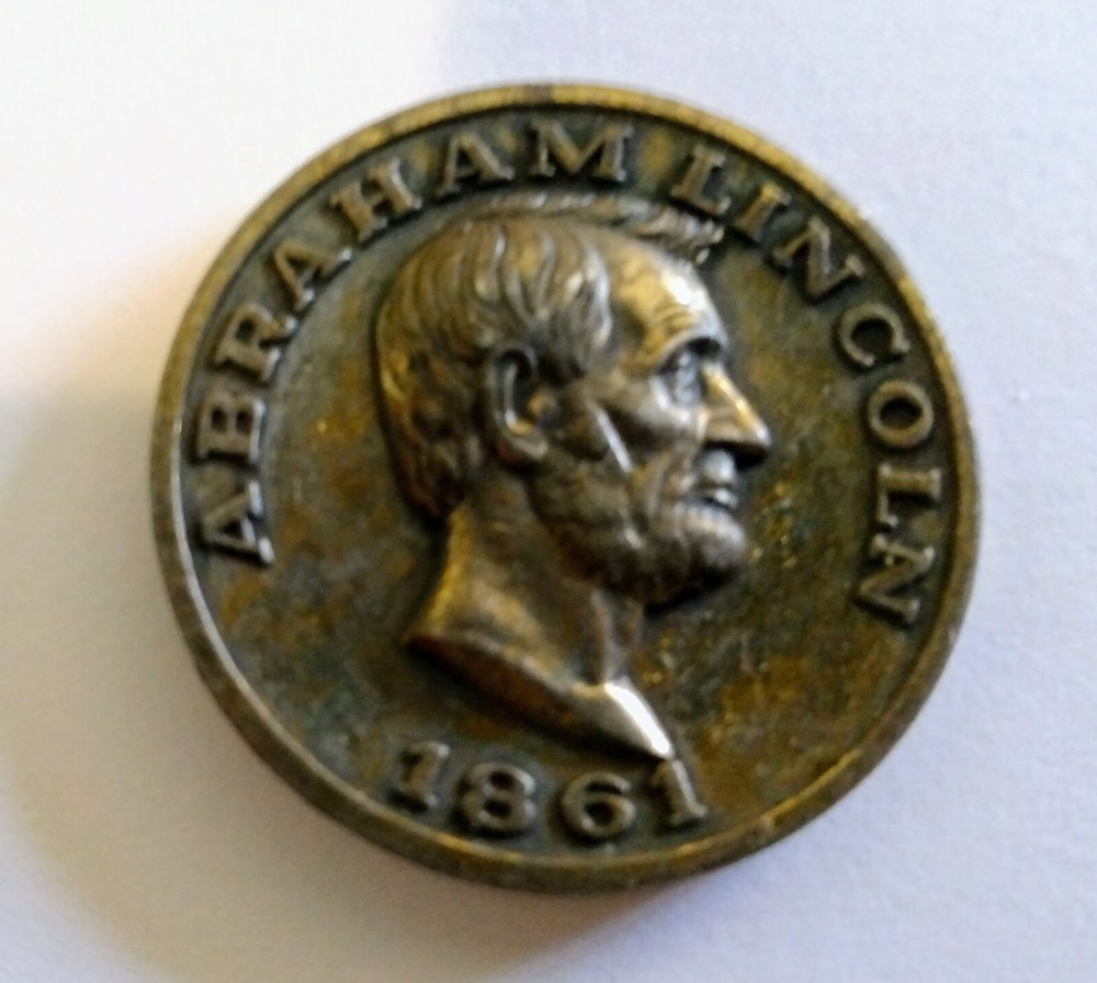 1861 ABRAHAM LINCOLN PRESIDENTIAL COMMEMORATIVE MEDALLION - PRESIDENTIAL SEAL
