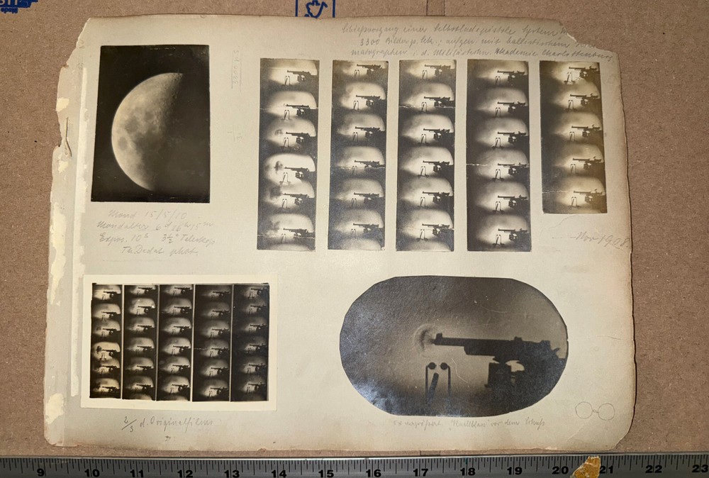 1908 Interesting MACHINE automated military GUN film sequence PHOTOGRAPHS-image