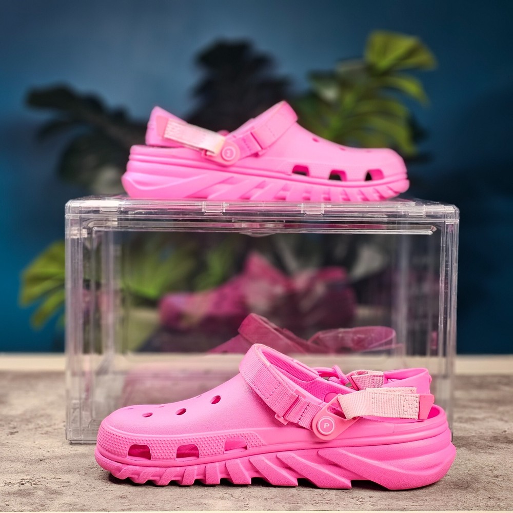 Post Malone Ex Crocs Duet Max Size 13 Pink