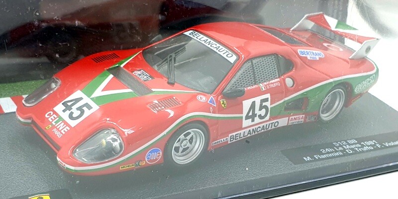 Altaya 1/43 Scale 30424I - Ferrari 512 BB #45 24h Le Mans 1981 - Red