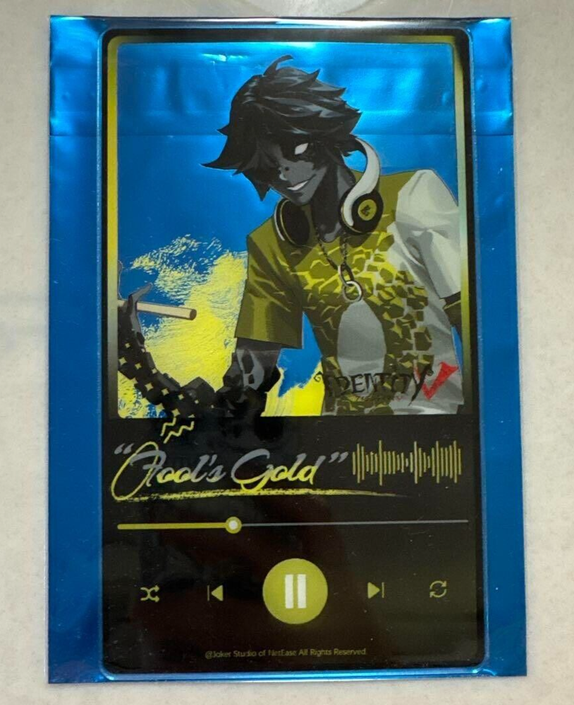 Identity V Fool's Gold Acrylic Card Comic Market c104 Summer Music Festival