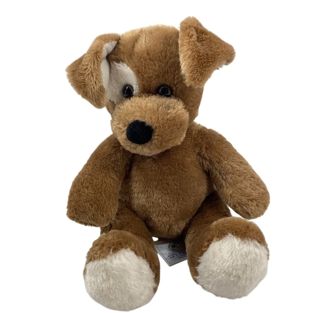 Preowned Build A Bear Plush Puppy Dog Stuffed Animal Stuffed with Hugs 14 Inch