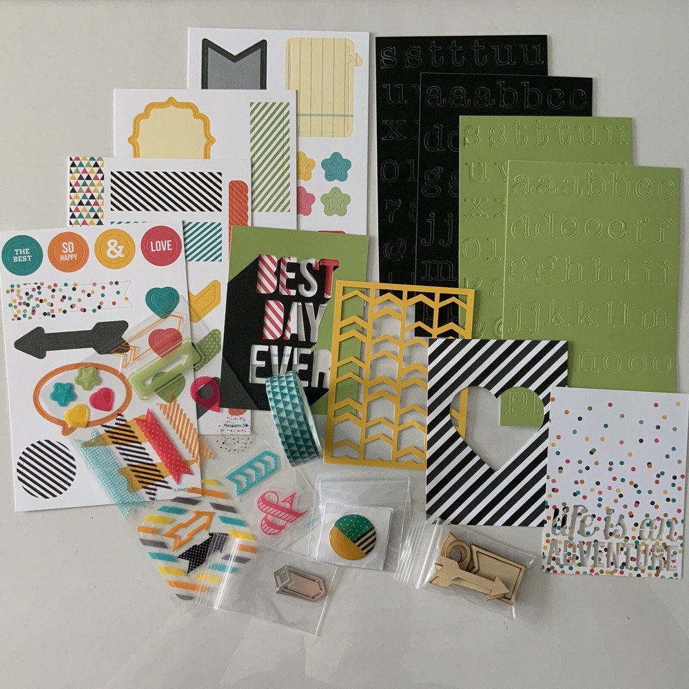 Project Life cards Stampin Up EVERYDAY ADVENTURES 2014 kit Scrapbook Paper