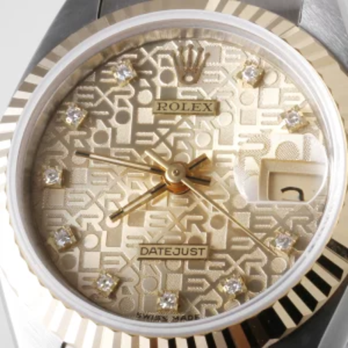 ROLEX DATEJUST 10P Diamond Watches 69173G Stainless Steel/SSxK18YG Ladies