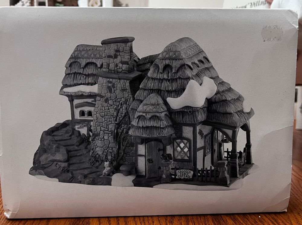 Department 56 Dickens Village Crooked Fence Cottage 58304 with Box Excellent Condition HVC  