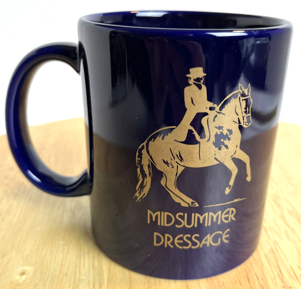 Midsummer Dressage Coffee Mug Equine Horse Rider Equestrian Cup
