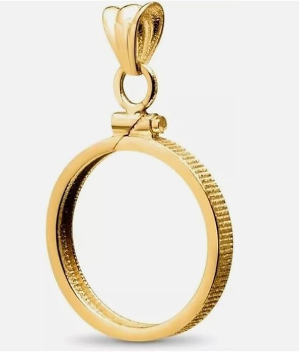 5 Dollar Indian Head or Liberty Gold Coin Bezel in Gold Filled Setting