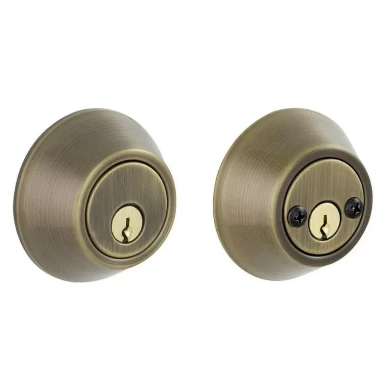 Schlage VD62 Series Antique Brass Double Cylinder Deadbolt