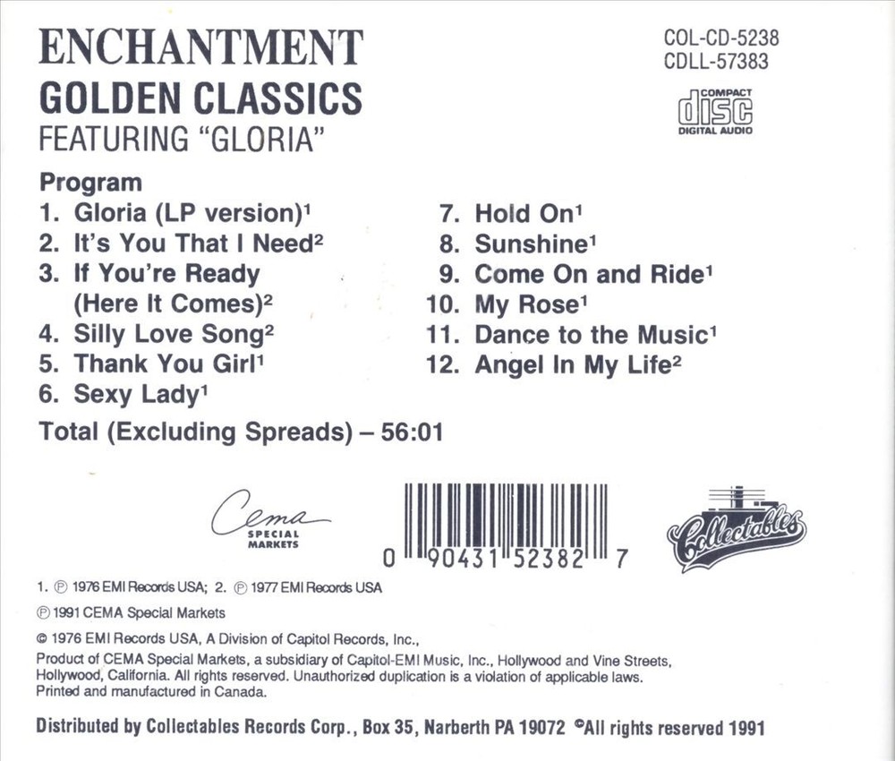 ENCHANTMENT GOLDEN CLASSICS FEATURING 