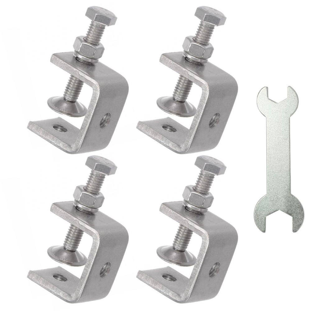 Stainless Steel C Clamps, Mini Tiger Clamp Set for Mounting, Heavy Duty Metal...