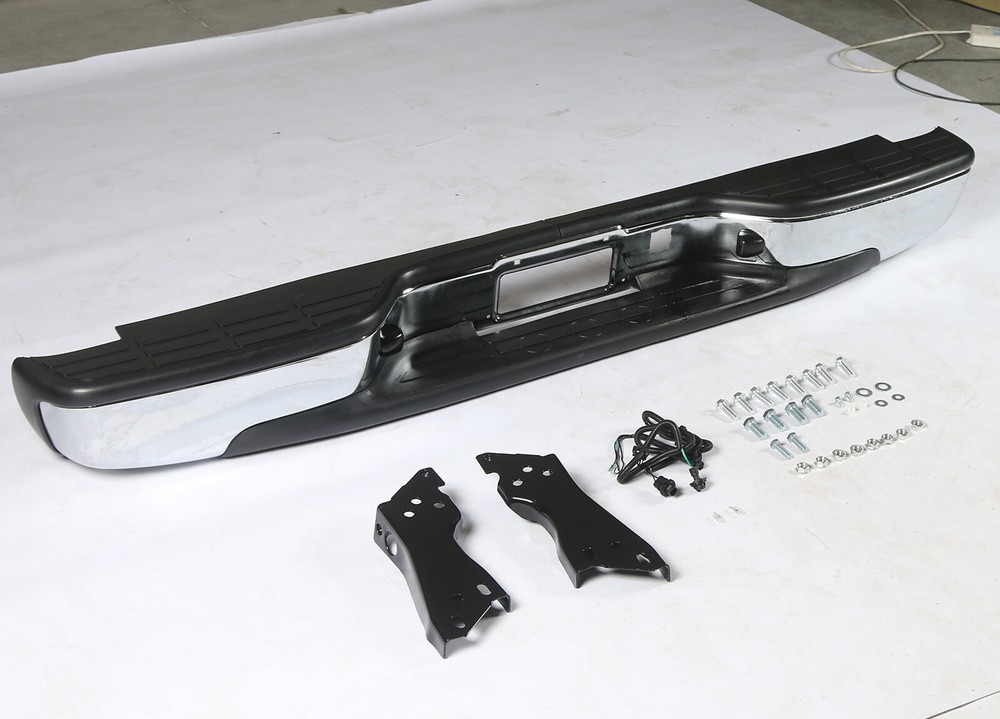 Rear Bumper w/Corner Steps For 1999-2006 Chevrolet Silverado GMC Sierra 1500