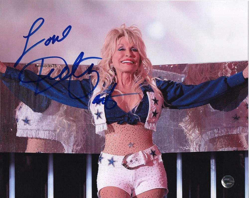 Dolly Parton - Dallas Cowboys Halftime Show Autographed 8x10 Signed RP Photo