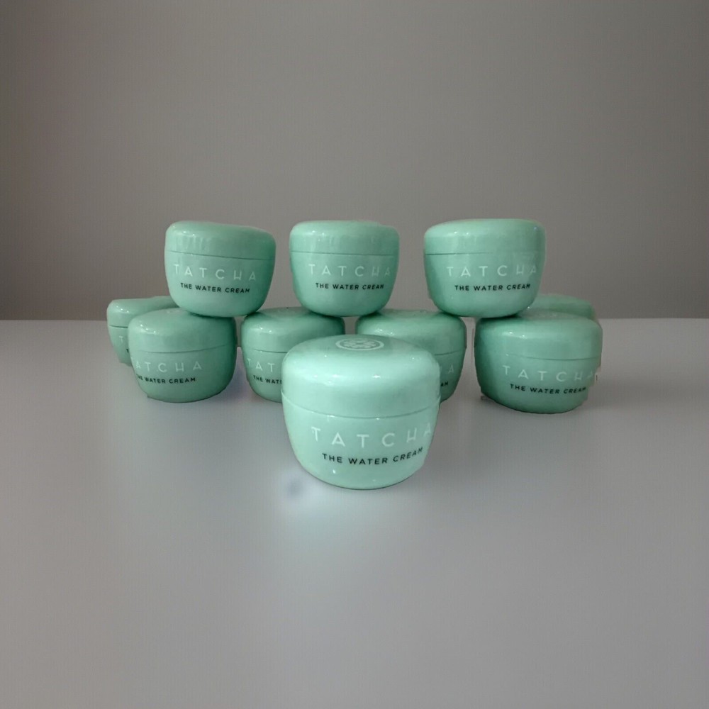 Tatcha The Water Cream Moisturizer Sample Size 0.34 oz 10 Jars
