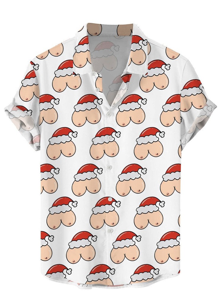 Merry Christmas Boobs   Hawaiian Shirt QT412130