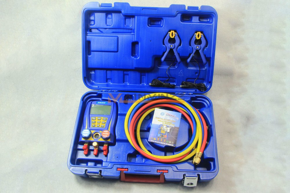 One New Digital Testing Manifolds Refrigeration Pressure Vacuum Gauge WK-6889